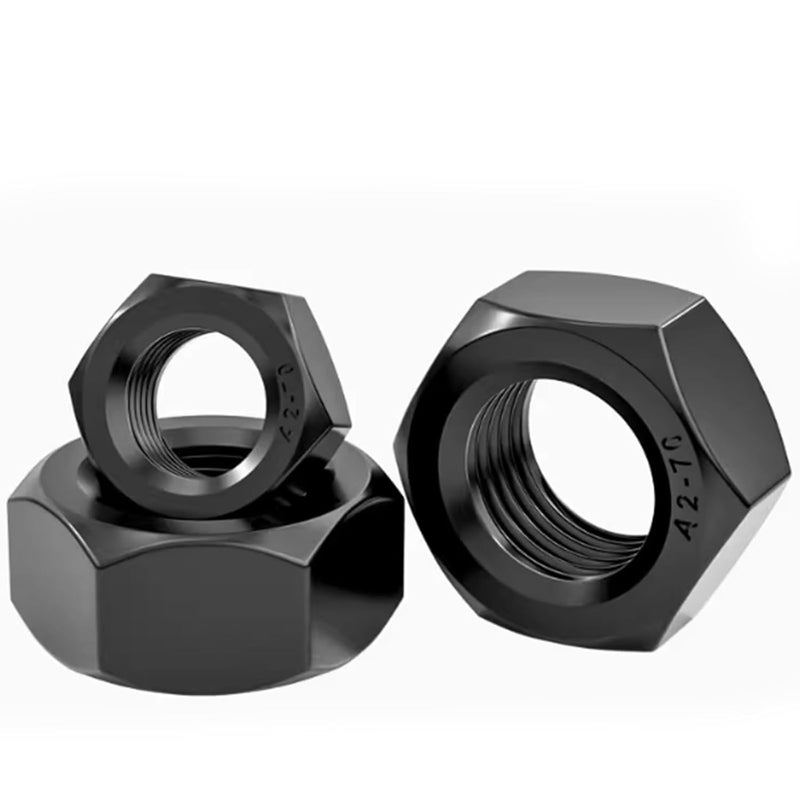 Instockbolts 5/16-18 Black Hex Nuts, Stainless Steel 304 (18-8) Black Coating Hex Nut, 20pcs - Image 1